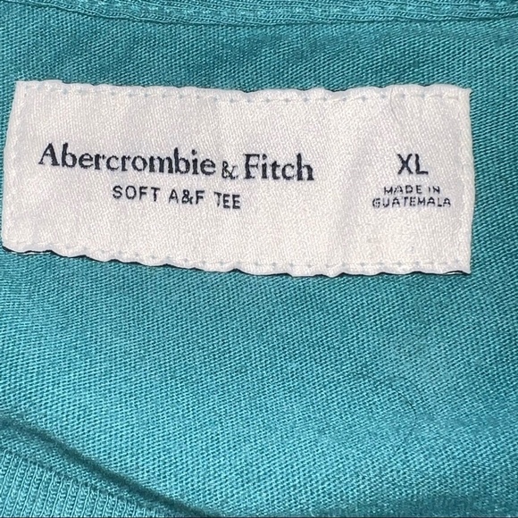 Teal Abercrombie & Fitch Soft AF Tee - Picture 3 of 4
